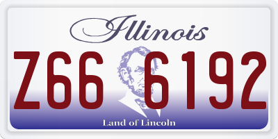 IL license plate Z666192