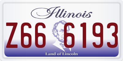 IL license plate Z666193