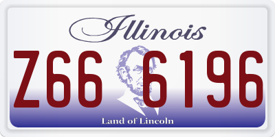 IL license plate Z666196