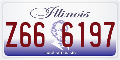 IL license plate Z666197