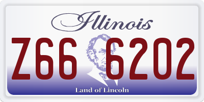 IL license plate Z666202