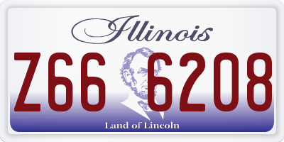 IL license plate Z666208