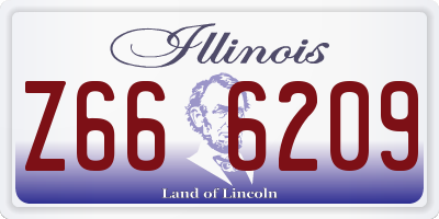 IL license plate Z666209