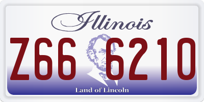 IL license plate Z666210