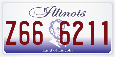 IL license plate Z666211