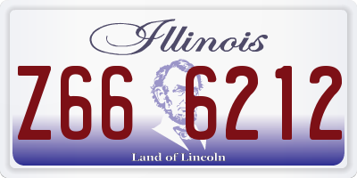 IL license plate Z666212