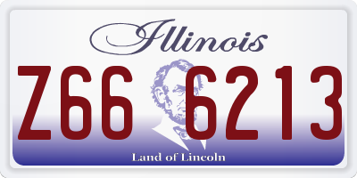 IL license plate Z666213