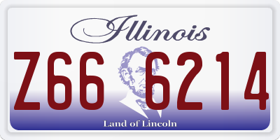 IL license plate Z666214