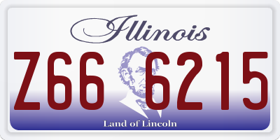 IL license plate Z666215
