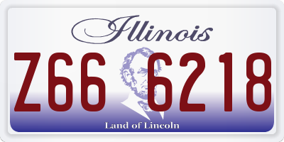 IL license plate Z666218