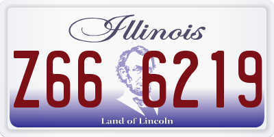 IL license plate Z666219