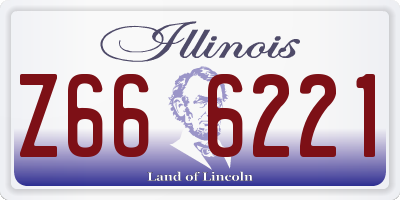 IL license plate Z666221