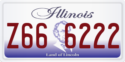 IL license plate Z666222