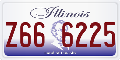 IL license plate Z666225