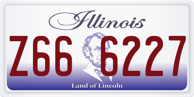 IL license plate Z666227