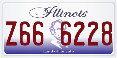 IL license plate Z666228