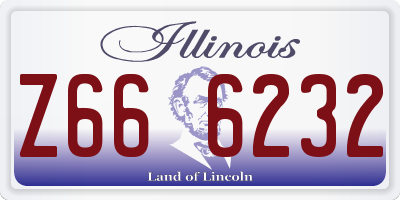 IL license plate Z666232