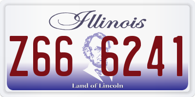 IL license plate Z666241