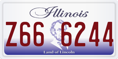 IL license plate Z666244