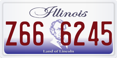 IL license plate Z666245