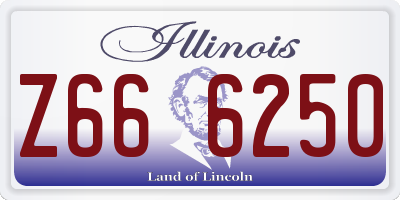 IL license plate Z666250