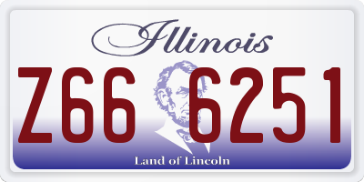IL license plate Z666251