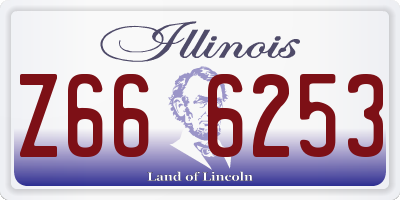 IL license plate Z666253