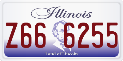 IL license plate Z666255