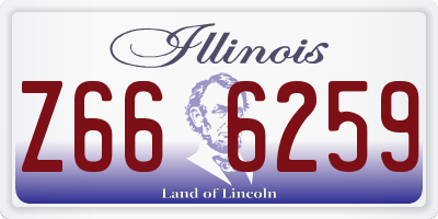 IL license plate Z666259