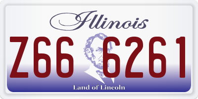 IL license plate Z666261