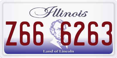 IL license plate Z666263