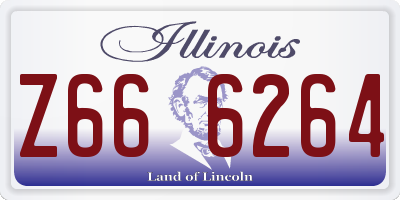 IL license plate Z666264