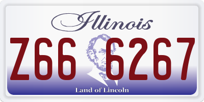 IL license plate Z666267