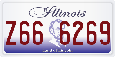 IL license plate Z666269