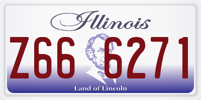 IL license plate Z666271