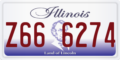 IL license plate Z666274