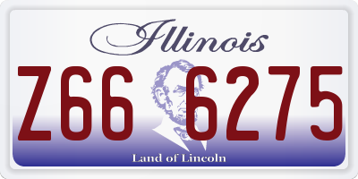 IL license plate Z666275