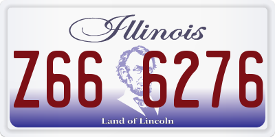 IL license plate Z666276
