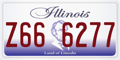 IL license plate Z666277