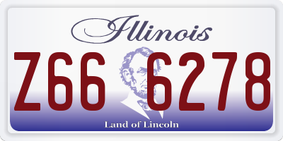 IL license plate Z666278