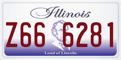 IL license plate Z666281