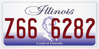 IL license plate Z666282