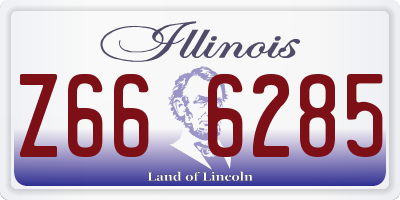 IL license plate Z666285