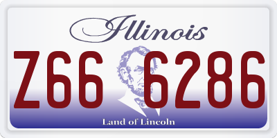 IL license plate Z666286