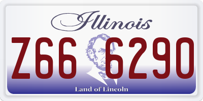 IL license plate Z666290