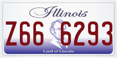IL license plate Z666293
