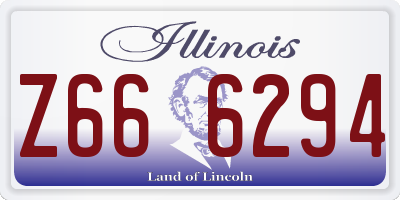 IL license plate Z666294