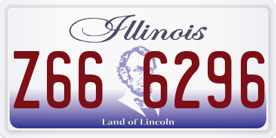 IL license plate Z666296