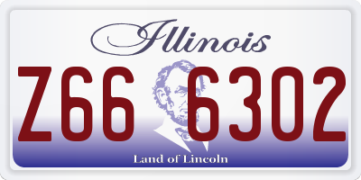 IL license plate Z666302