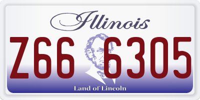 IL license plate Z666305